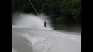 Deep Water Long Line Barefoot Start Behind 86' Ski Nautique