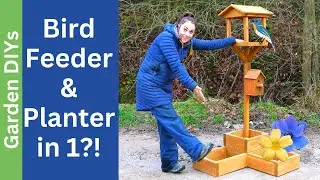 Transform your ugly garden corner with this beautiful DIY bird feeder idea!