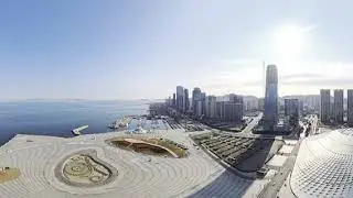 Aerial View | Donggang Fountain, Dalian | antigravity a1 360 video