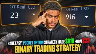 Pocket Option Ai TRADE EASY! I MADE $916 FROM $23 | BINARY TRADING STRATEGY
