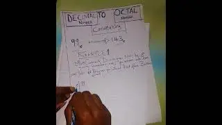 Step by Step of Converting Decimal number To Octal Number 💯💯