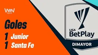 Junior vs. Santa Fe (goles) Liga BetPlay DImayor 2024-2 | Fecha 8