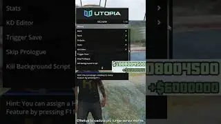 UTOPIA MOD MENU GTA5 RECOVERY BAN TEST