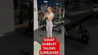 SQUAT GOBELET PIEDS SUR&Eacute;LEVER #squatgobelet #squat #tuto #musculation #gym #motivation