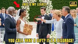 Groom’s Elite Family Mocked the Black Bride’s Roots, But Her Wedding Gift Left Everyone Speechless!