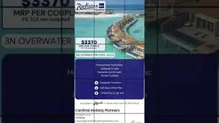 Radisson Blu Maldives | Maldives || #shorts #cardinalholiday #youtubeshorts