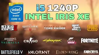 i5 1240P Intel Iris Xe Graphics Test in 15 Games in 2022 | HP Pavilion 15