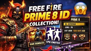 Free Fire Prime 8 ID Collection 😱 Rare Items | FF Shorts