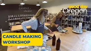 Shauna Parsons learns how to make clean-burning candles in Lake Oswego
