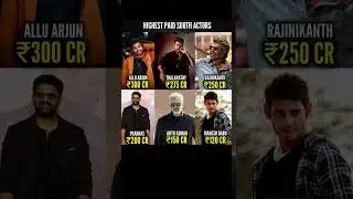 Highest Paid South Actor ll #actor #alluarjun #thalapathy #prabhas #rajinikanth #maheshbabu #south
