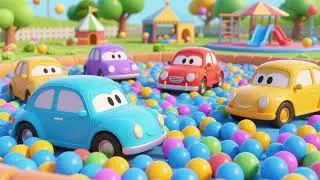 Cars at the Ball Pit Park | Nursery Rhymes & Kids Songs | Colors, Vehicles & Playtime Fun