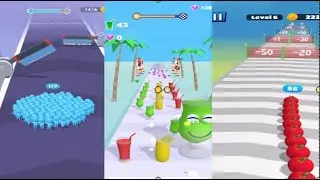 Count Master VS Juice Run VS Apple Run Max Level (iOS,Android) Mobile Gameplay Walkthrough