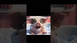 Baby Pig Made a Soapy Mess 😂🐷  Funny Shorts
