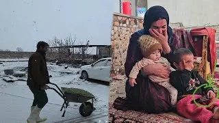 ☃️ The first snow of the year and the indescribable happiness of the children in the village