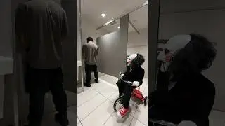 I can&rsquo;t BELIEVE he couldn&rsquo;t finish using the BATHROOM!! (He was SCARED) #halloween #season #pranks
