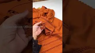 Casual, khadar outfit designed with beautiful laces! 😍🎀