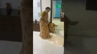 Veteran Actress Jamuna garu with her dogs