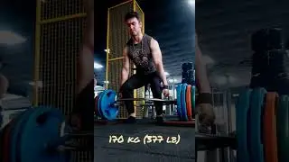 170 Kg Trap Bar Deadlift #power #training