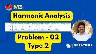 02|| Practical Harmonic Analysis Example | Fourier Series up to Second Harmonic | type 2