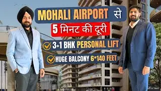 Luxury 3+1 & 4+1 BHK Flats with Personal Lift | Huge Balcony 360 view | Airport Road PR-7 Zirakpur