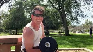 Workout Fitness in the Park Jesus Saves Corona LA Lockdown Day 8