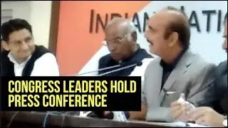 Congress Senior Leaders Meet For A Press Conference At Head Office In Delhi