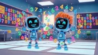 Robot Numbers Song 🤖 | Fun Baby Songs & Nursery Rhymes for Kids | counting song, robot number rhyme