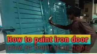 How to paint iron gate//how to paint iron door#weldingproject #youtube #ytviral