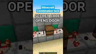 Minecraft Combo Lock - Tutorial #shorts
