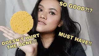 CLEANSING SPONGE REVIEW ON ACNE PRONE SKIN (ENG/ID)