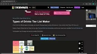 Ranking Drinks Tier List with FranklinBoyGamez