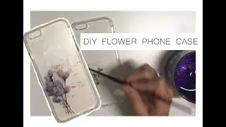 DIY flower phone case
