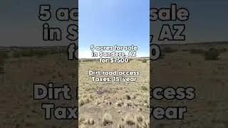 5 acres for sale in Sanders, AZ for $7,500 #land #realestate #foryou #viral #property #arizona #fyp