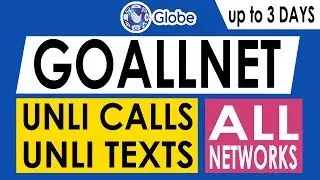 Globe GoALLNET30 and GoALLNET50 - Unli Allnet Calls and Texts to All networks
