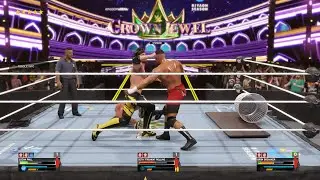 WWE2K25 Ep37 Season3 Logan Paul vs Seth  Rollins vs Bron Breakker Crown Jewel Triple Threat Match