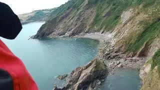 A Peregrine, Black Backed Gulls + spot the Seal?  Firefly 8S 90 deg flying test