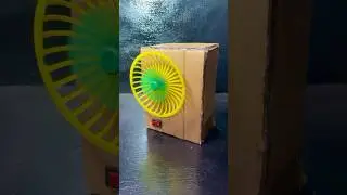 1 Science project experiment item made of Cardboard DC motor AA battery #shorts