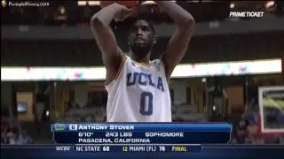 Anthony Stover Free Throw Celebration and Bench Reaction