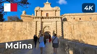 Mdina, Malta 🇲🇹 | Walking Through the Silent City in 4K