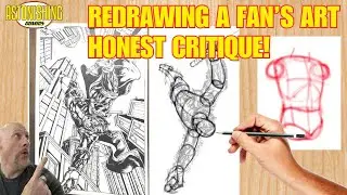 Redrawing a Fan's Art  Honest Critique-Easy Fixes