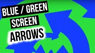 ➳ TRANSITION FLECHES TENDANCES • Blue / Green Screen