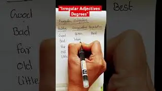 Неправильные прилагательные, превосходная степень сравнения #oldstylelearning #english #englishle...