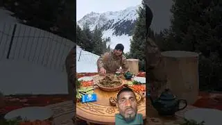 Meat Cooking in Mountains 🥩🔥 | Village Food Shorts t Delicious 🤤 | Traditional Meat Cooking #shorts