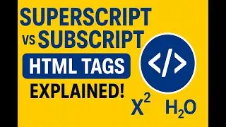 HTML sup and sub Tags | Easy Tutorial for Beginners in Hindi
