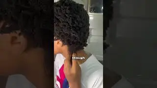 Shrinkage on 4c hair #4chair #coilyhair #naturalhair #4chairchicks