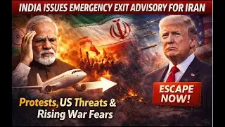 India Issues Emergency Exit Advisory for Iran | Protests, US Threats & Rising War Fears