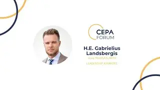 Gabrielius Landsbergis at the CEPA Forum Leadership Awards Dinner
