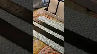 Real vs. Fake Gucci belt water test