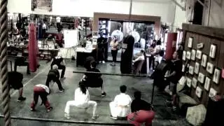 Adults and Kids Performing Kata Forms, and Kickboxing