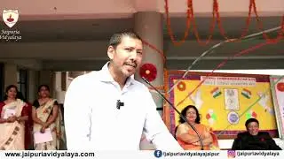 Our Jaipuria Vidyalaya Vice Chairman Sh. Anuraag Jaipuria's speech at Independence Day.